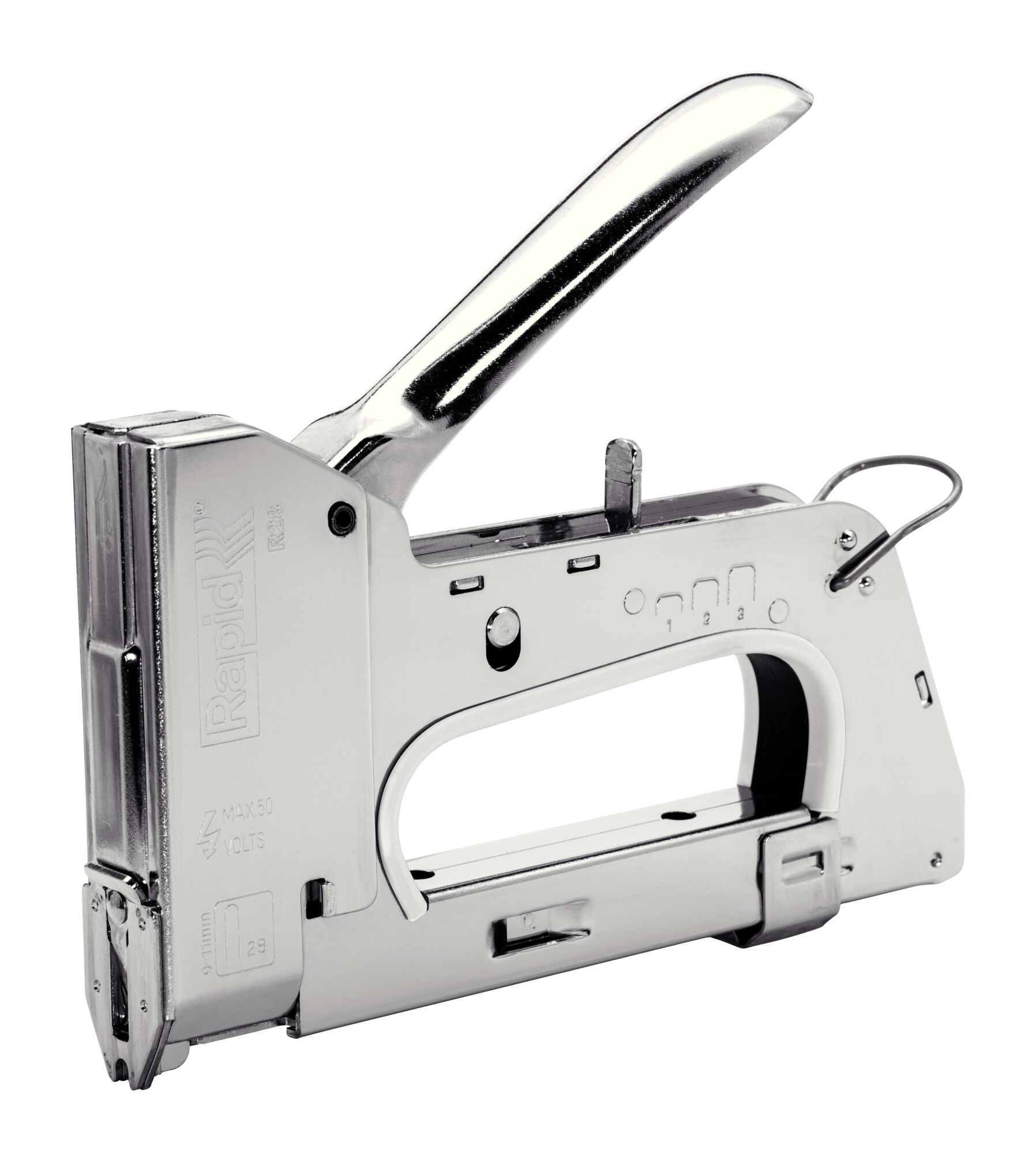 Staple gun for shop wires